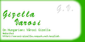 gizella varosi business card