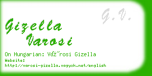 gizella varosi business card